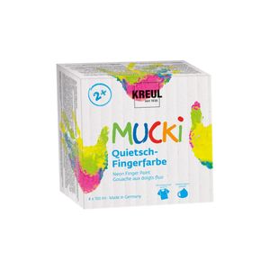 KREUL Quietsch-Fingerfarbe "MUCKI" 150 ml 4er-Set