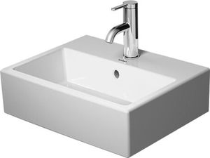 Duravit Vero Air - Handwaschbecken 450x350 mm, mit Überlauf, mit Hahnloch, weiß 0724450000