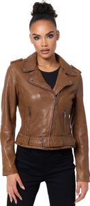 Tazzio Damen Lederjacke F508 (Cognac, L)