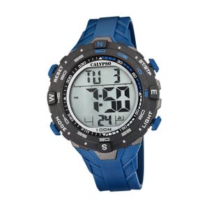 Calypso Herrenuhr Kautschuk blau Calypso Digital Armbanduhr D2UK5838/3