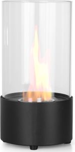 Moritz Ethanol Kamin Tischkamin I 30 x 15 x 15 cm schwarz I Tischfeuer rund I 300 ml Edelstahldose I Bioethanol Kamin IEthanol Kaminofen Indoor Outdoor I Innen Außen I Bioethanol Brenner