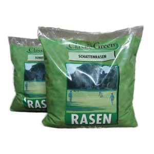 HEGA Classic Green Schattenrasen Rasensamen Grassamen Rasen Zierrasen nach RSM 5,0 kg (2 x 2,5 kg)