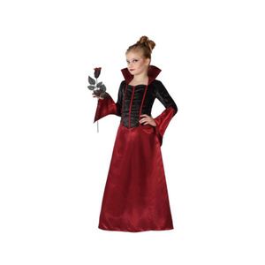 Elegantní upíří halloweenský kostým pro děti černo-červený