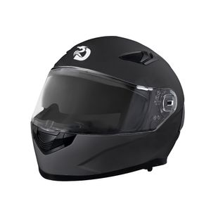 Sportlicher Integralhelm Motorradhelm mit Doppelvisier ECE22-06 atmungsaktiv stoßfest für Herren Damen Motorrad Roller, Schwarz, XXL(60-61CM)