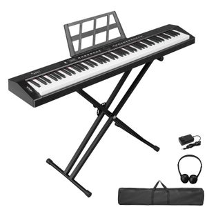 FCH Digital Piano 88 Tasten, Keyboard mit Keyboardständer,E Piano für Kinder und Erwachsene