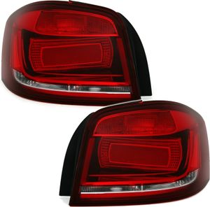 TYC Rückleuchten für Audi A3 8P -8/2012 3türer in Dunkelrot Rot