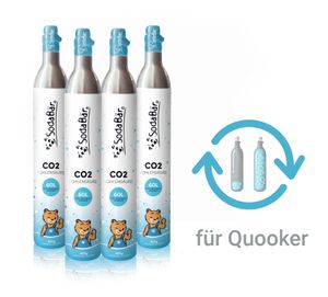 CO2-Zylinder Tausch-Box für Quooker 4 x 425g (60 l)