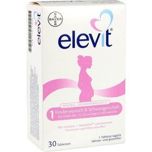 Elevit 1 plodnosť a tehotenstvo tablety 30 kapsúl