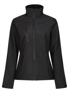 Regatta Professional Damen Softshell-Jacke Ablaze 3-layer Printable Softshell Jacket TRA613 Schwarz Black/Black 36 (10)