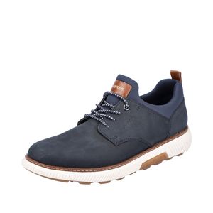 Rieker Herren Slipper dunkelblau mit Ziersenkel, herausnehmbare Innensohle 44