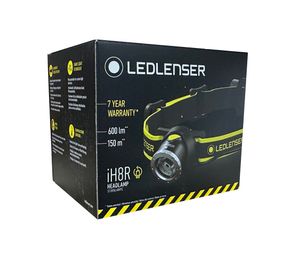 Ledlenser LED-Stirnlampe iH8R 500912 (Kopflampe Stirnlampe Arbeitslicht)