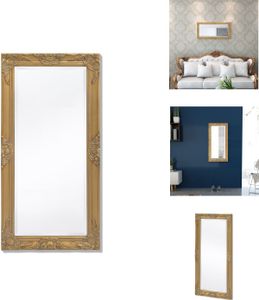 vidaXL Wandspiegel im Barock-Stil 100x50 cm Golden -  Spiegel
