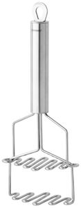 Fackelmann Kartoffelstampfer 27 cm PREMIUM, für feines Kartoffelpüree, Potato Masher, Stampfer für Püree oder Gemüse, doppelte Wirkung durch eingebaute Feder (Farbe: Silber), Menge: 1 Stück Fackelmann Kartoffelstampfer 27 cm PREMIUM, für feines Kartoffelpüree, Potato Masher, Stampfer für Püree oder Gemüse, doppelte Wirkung durch eingebaute Feder (Farbe: Silber), Menge: 1 Stück
