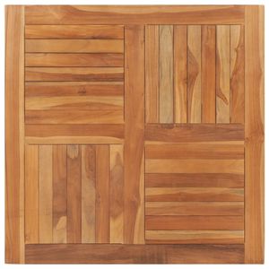 vidaXL Stolová doska z masívneho dreva Teak Square 90 × 90 × 2,5 cm