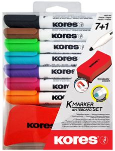 Kores Whiteboard-Marker Set 7 Marker + Tafellöscher