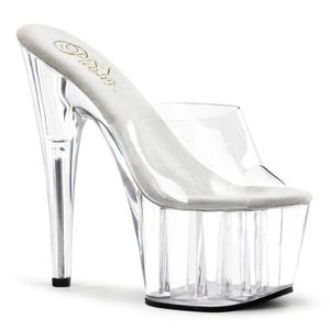 ADORE-701 Damen Slipper von Pleaser, Transparent  , EU 38, US 8