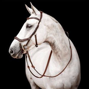 Horseware Micklem II Competition Bridle, Größe:Warmblut, Farbe:Dark Havana