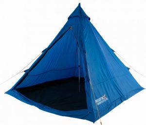 Regatta 4 Personen Mann Zelt Tipi blau aus schwer entflammbarem Gewebe Tent