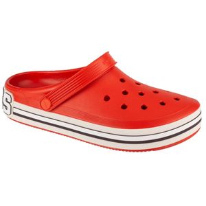 Crocs Off Court Logo Clog 209651-625, Badelatschen, Herren, Rot, Größe: 45/46