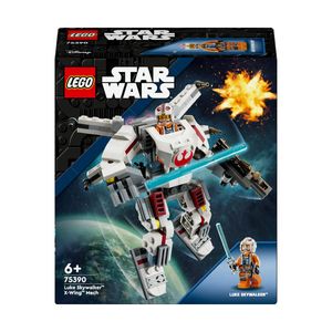 LEGO Star Wars Luke Skywalkers X-Wing Mech, Bauspielzeug aus LEGO Steinen zum Sammeln, Actionabenteuer, Geschenkidee für kreative Jungen und Mädchen ab 6 Jahren 75390