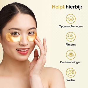 Kollagen-Augenmaske gegen Schwellungen - 20 Paare (40 Stück) - Gesichtspflege - Augenpads - Gold