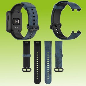 Für Xiaomi Mi Watch Lite / Redmi Watch Kunststoff / Silikon Armband Muster 5 Uhr Neu