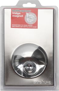 flaschenöffner Kühlschrankmagnet 20 cm Metall silber