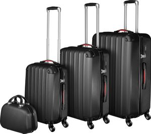 Hartschalenkoffer-Set Pucci 4-teilig, 3 Trolleys und Beauty-Case aus robustem ABS-Kunststoff Hartschalenkoffer-Set Pucci 4-teilig, 3 Trolleys und Beauty-Case aus robustem ABS-Kunststoff