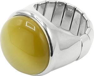 Ring Olive elastischer Ring mit olivfarbigem Stein von collezione alessandro