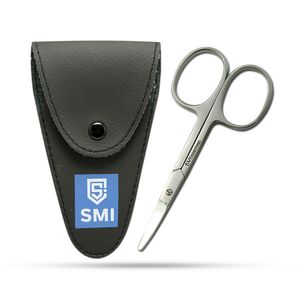 SMI 9,2 cm - Nagelschere - baby runde - gebogen für Sicherheit - Nagelscheren für Fingernägel und Fußnägel, Edelstahl mit etui