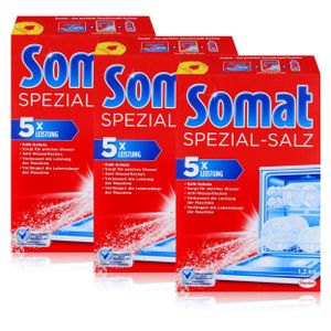 Somat Spülmaschinen Spezial-Salz 1,2kg - Anti-Wasserflecken (3er Pack)