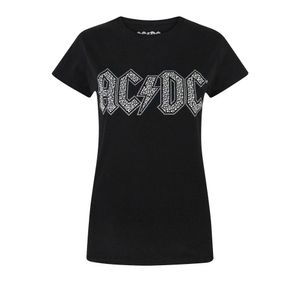 AC/DC - T-Shirt Logo für Damen RO560 (M) (Schwarz)