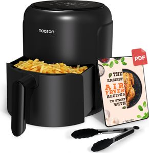 Noaton Heißluftfritteuse 2 L, Ölfreie, Für 1-2 Personen, 6 Programme, Timerfunktion 1-60 Minuten, Display, 1000 W, 80-200 °C, Inklusive Rezeptbuch Noaton Heißluftfritteuse 2 L, Ölfreie, Für 1-2 Personen, 6 Programme, Timerfunktion 1-60 Minuten, Display, 1000 W, 80-200 °C, Inklusive Rezeptbuch