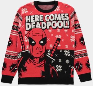 Deadpool - Knitted Christmas Jumper Red-S