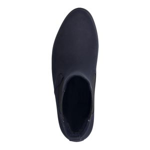 MARCO TOZZI Damen Stiefelette Chelsea Boot flach Stretcheinsatz 2-25321-41, Größe:41 EU, Farbe:Blau