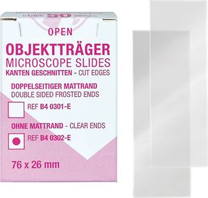Mediware Economy sklíčka bez matného okraja, 76 x 26 mm balenie: 50 kusov | balenie (50 ks)