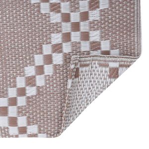 vidaXL Outdoor-Teppich Braun 160x230 cm PP