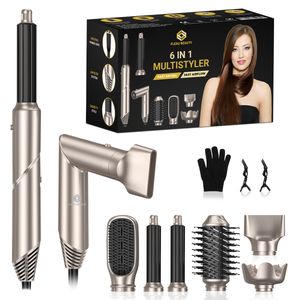 Fleau Beauty kulma – PRO edice – Multistyler – Vysoušeč vlasů – Kulmofén – Stylingový kartáč – Fénový kartáč – 6 v 1 set – Skládací