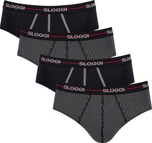 sloggi 4er Pack Start Midi Slip / Unterhose Extra weiches Taillenband, gedoppelte Verarbeitung im Schrittbereich, Lässiges Design