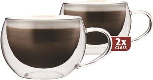 cappuccino dvoustěnná sklenice 14 cm 2 kusy