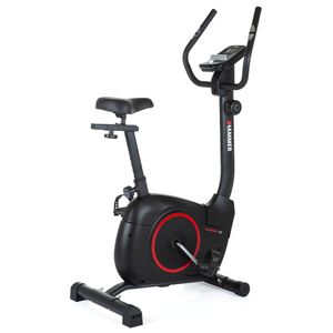 HAMMER Heimtrainer Fitnessbike Cardio T3, für Fitness zu Hause,  8-fache Widerstandseinstellung, Permanent-Magnetbremssystem