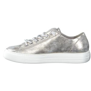 Paul Green Damen Sneaker low in Silber, Größe 7.5
