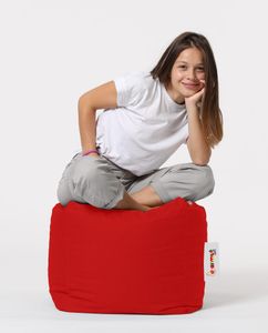 Hanah Home, Square- FRN1299, rot, Klassische Sitzsäcke, 100% ige Styropor mit hoher Dichte recycelt