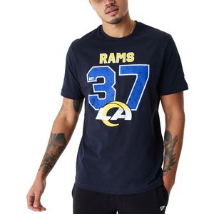 New Era NFL Shirt - DISTRESSED Los Angeles Rams navy - XL