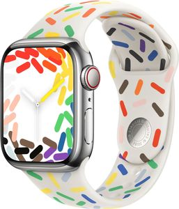 Apple Watch 3 - 38 mm, Watch 2 - 38 mm, Watch 38 mm, Watch 1 - 38 mm, Watch 10 - 42 mm, Watch 7 - 41 mm, Watch 8 - 41 mm, Watch 6 - 40 mm, Watch 9 - 41 mm, Watch 5 - 40 mm, Watch 4 - 40 mm, Watch 41 mm, Watch 40 mm, Watch SE 2023 - 40 mm, Watch SE - 40 mm, Watch SE 2022 - 40 mm Band: Sport Band