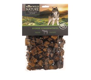 Dehner Wild Nature Hundesnack, Pferde-Lungenwürfel, naturbelassen, 200 g