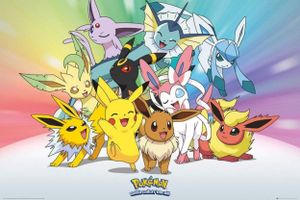 Pokémon Poster Evoli Entwicklungen 61 x 91,5 cm