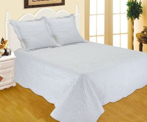 Prehoz na posteľ, zmes bavlny, svetlosivý, 250 x 230 cm