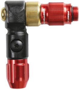 Lezyne ABS-1 Pro HP Chuck Pumpenkopf für High Pressure Schlauch rot-glänzend