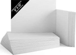 Belle Vous 30 Stk Blanko Leinwände – 20 x 25cm – Bespannter Rahmen, Keilrahmen Leinwand Set für Künstlerbedarf, Leinwandbrett für Ölfarben,